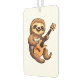 Sloth Holding Guitar Santa Hat Autolufterfrischer (Links)