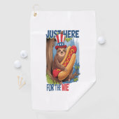 Sloth Hot Dog 4. Juli GRILLEN Golfhandtuch (Insitu)