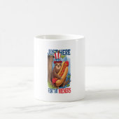 Sloth Hot Dog 4. Juli GRILLEN Kaffeetasse (Mittel)