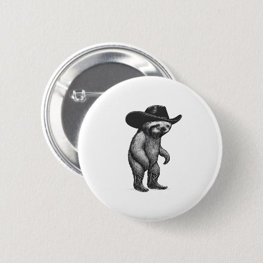 Sloth Howdy Sloth Button (Vorne & Hinten)