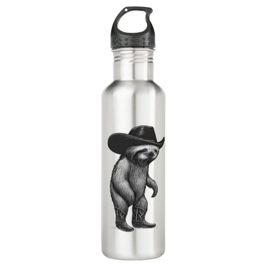 Sloth Howdy Sloth Edelstahlflasche (Vorderseite)