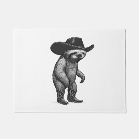 Sloth Howdy Sloth Fußmatte (Vorderseite)