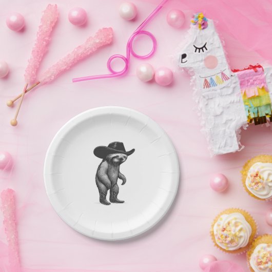 Sloth Howdy Sloth Pappteller (Party)