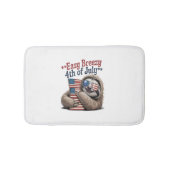 Sloth Hugging Flag 4. Juli Badematte (Vorderseite)
