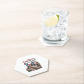 Sloth Hugging Flag 4. Juli Untersetzer (Vor Ort)