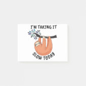 Sloth, ich nehme es heute langsam post-it klebezettel (Vorderseite)