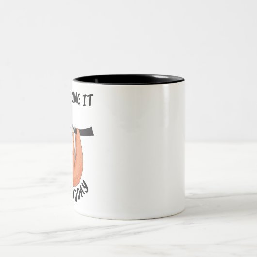 Sloth, ich nehme es heute langsam zweifarbige tasse (Mittel)