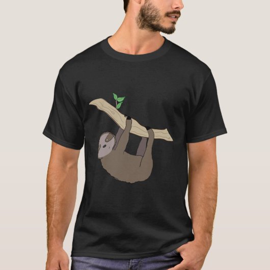 Sloth Illustration T-Shirt (Vorderseite)