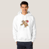 Sloth im Bowling mit Bowlingball Hoodie (Vorne ganz)