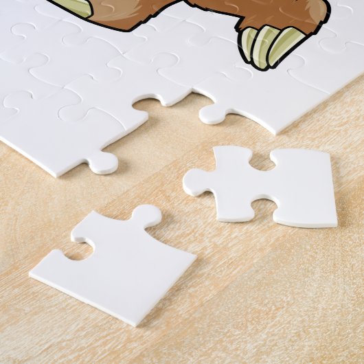 Sloth im Bowling mit Bowlingball Puzzle (Seite)