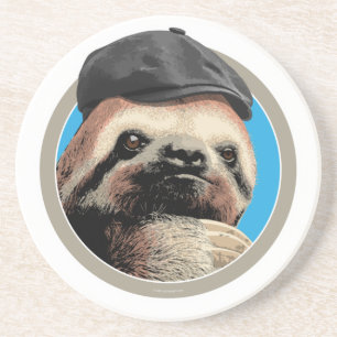 Sloth (in Baker Boy hat) Getränkeuntersetzer