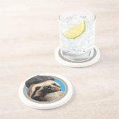 Sloth (in Baker Boy hat) Getränkeuntersetzer (Seite)