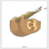 Sloth in his little tree Classic T-Shirt Aufkleber (Blatt)