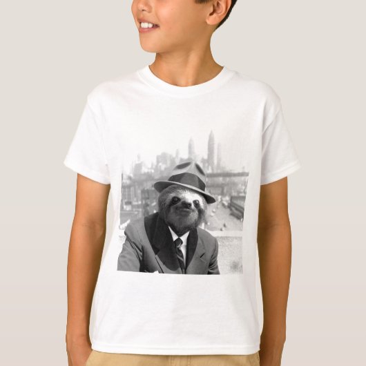 Sloth in New York T-Shirt (Vorderseite)