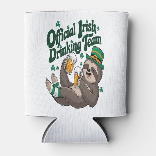 Sloth Irish Drinking St Patrick's Day Dosenkühler (Vorderseite)