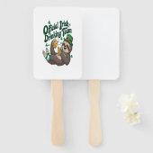 Sloth Irish Drinking St Patrick's Day Fächer (Vorne und Hinten)