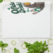 Sloth Irish Drinking St Patrick's Day Geschirrtuch (Gefaltet)