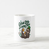 Sloth Irish Drinking St Patrick's Day Kaffeetasse (Mittel)