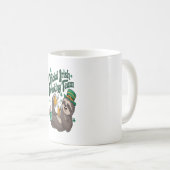 Sloth Irish Drinking St Patrick's Day Kaffeetasse (VorderseiteRechts)