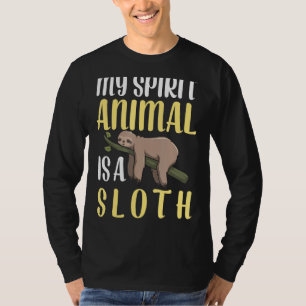 Sloth ist mein Geist Tierfreunst Lazy Women Ma T-Shirt