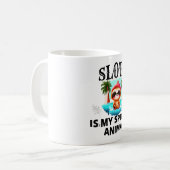 Sloth ist mein Geisttier - Niedliche Kaffee-Tasse Kaffeetasse (Vorderseite Links)