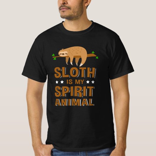 Sloth ist meine Geistertierklinke T-Shirt (Vorderseite)
