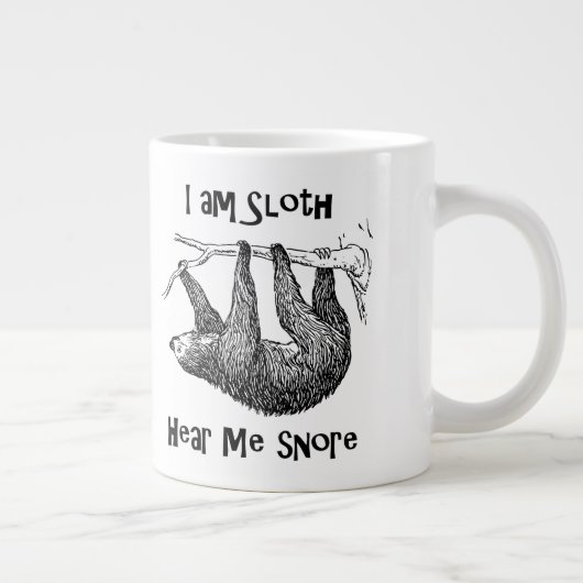 Sloth Jumbo-Tasse (Rechts)