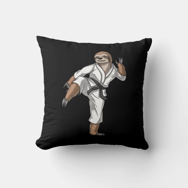Sloth Karate Kissen (Vorderseite)