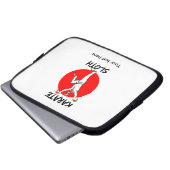 Sloth Karate Laptopschutzhülle (Vorne Knopf)