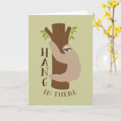 Sloth Karte (Gelbe Blume)