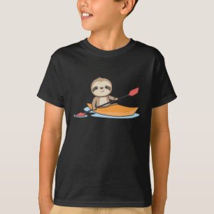 Sloth Kayak Team Paddling Funny Sloths T-Shirt