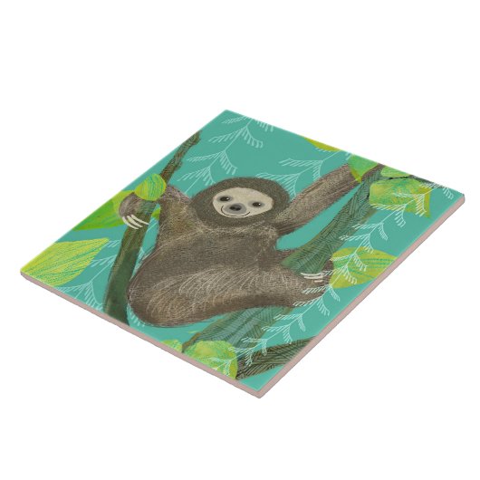 Sloth Keramik Kitchen Tile Fliese (Seite)