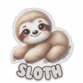 SLOTH - KINDERZIMMER STICKER (Vorderseite)