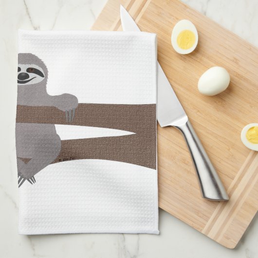 Sloth Kitchtuch Geschirrtuch (Viertel Falte)