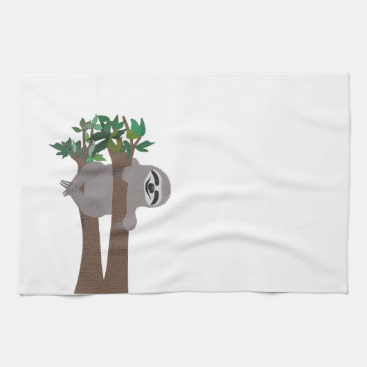 Sloth Kitchtuch Geschirrtuch (Horizontal)