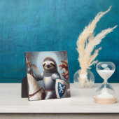 Sloth Knight Fighting Dragons Fotoplatte (InSitu)