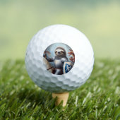 Sloth Knight Fighting Dragons Golfball (Insitu T-Shirt)