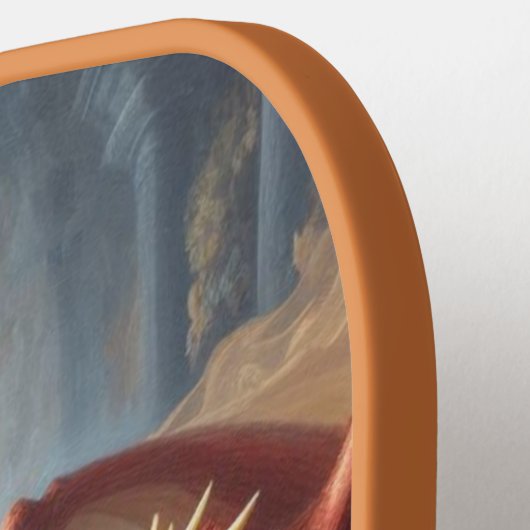 Sloth Knight Fighting Dragons Pickleball Schläger (Linke Seite)