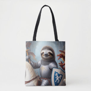Sloth Knight Fighting Dragons Tasche