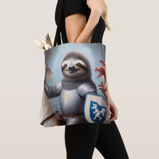 Sloth Knight Fighting Dragons Tasche (Von Nahem)