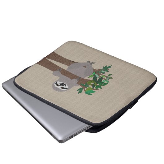 Sloth Laptop Sleeve (Vorne Knopf)