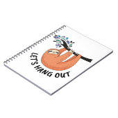 Sloth Lass uns ausziehen Notizblock (Linke Seite)