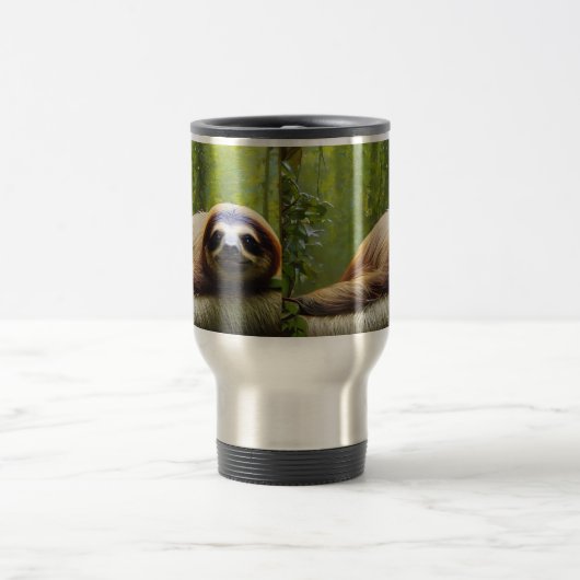 Sloth Lazy Afternoon, Travel Mug Reisebecher (Mittel)