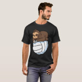 Sloth Lazy Animal Volleyball Sport Wild Tree T-Shirt (Vorne ganz)