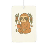 Sloth Lazy Sleepy Sloth Autolufterfrischer (Vorderseite)