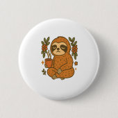 Sloth Lazy Sleepy Sloth Button (Vorderseite)