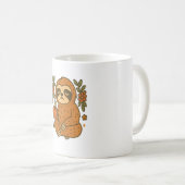 Sloth Lazy Sleepy Sloth Kaffeetasse (VorderseiteRechts)