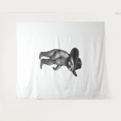 Sloth Lazy Sleepy Sloth Wandteppich (Vorderseite (Horizontal))