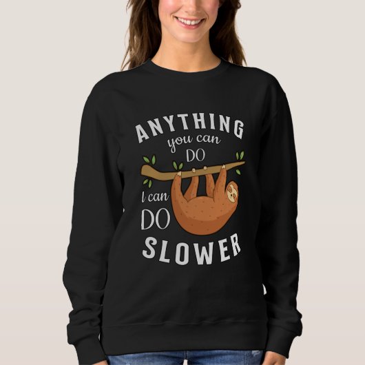 Sloth Lazy Sloths Schlafen Tier Funny Geschenk Ide Sweatshirt (Vorderseite)