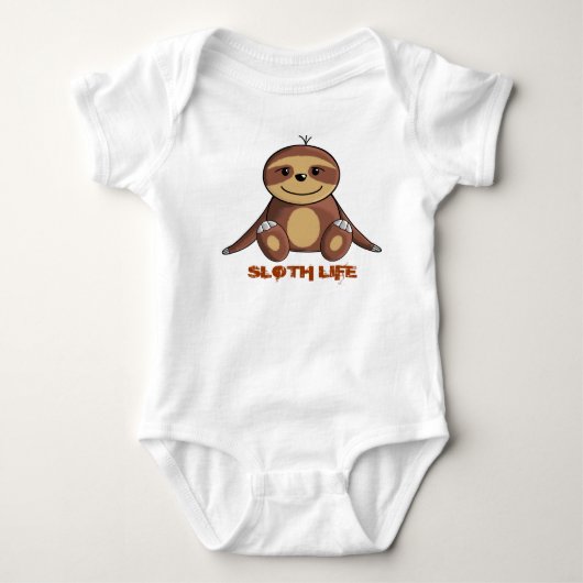 Sloth-Leben-Säuglings-Strampler Baby Strampler (Vorderseite)